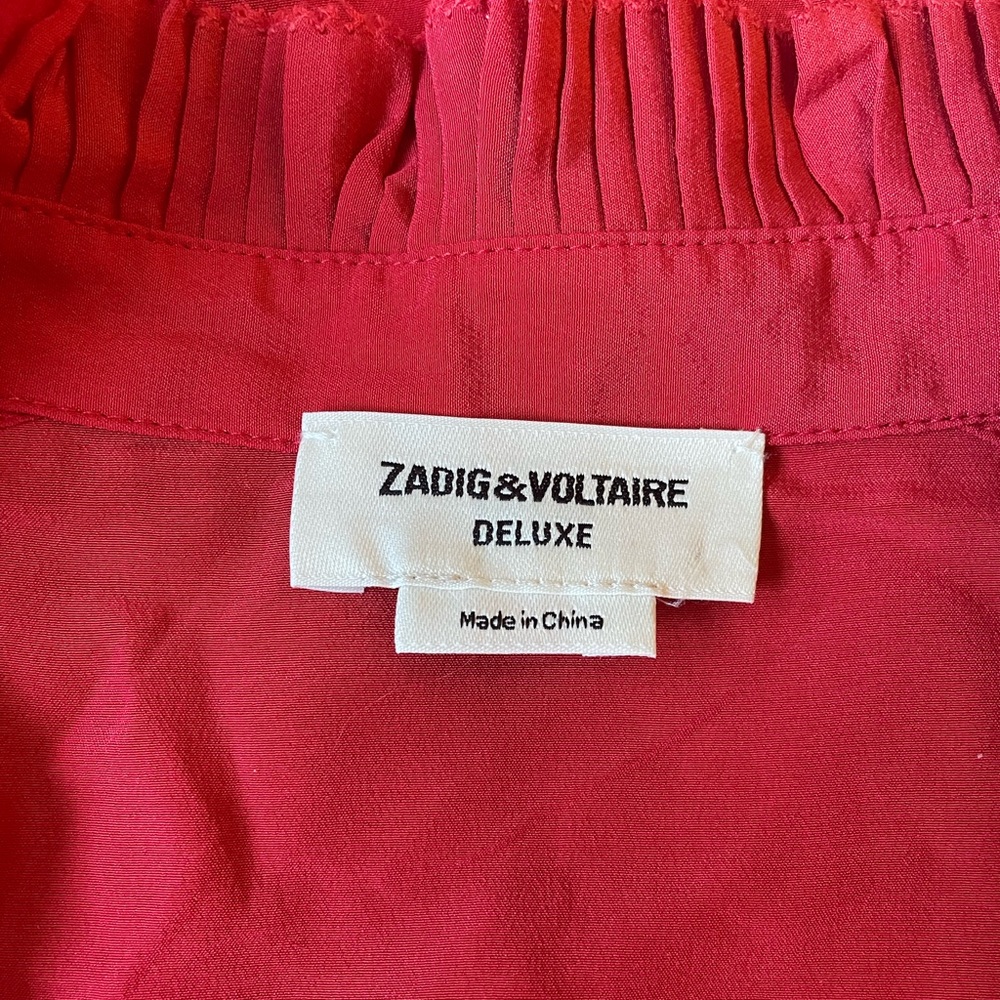Zadig & Voltaire Taccora Silk Blouse New Medium - Picture 7 of 8